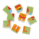 Chunky Wooden Puzzle Giraffe ,Elephant, Lion, Tiger, Hippo, Zebra for Kids