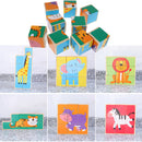 Chunky Wooden Puzzle Giraffe ,Elephant, Lion, Tiger, Hippo, Zebra for Kids
