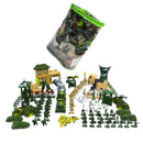 300 Pieces of Plastic Army Men Action Figures, Military Soldier Playset with Tank, Airplane and Artillery, Boys Toy Gift