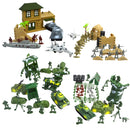 300 Pieces of Plastic Army Men Action Figures, Military Soldier Playset with Tank, Airplane and Artillery, Boys Toy Gift