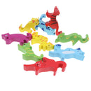 Set of 9 PCS Wooden Animal Shape Blocks Stacking Intelligence Game Kids Educational Toy Birthday Gift