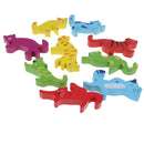 Set of 9 PCS Wooden Animal Shape Blocks Stacking Intelligence Game Kids Educational Toy Birthday Gift