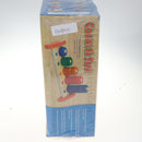 Wooden Colorful 5 Column Ring Blocks Stacking Mathematics Number Counting Learning Education Toy