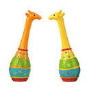 Orange Giraffe Sand Hammer Maraca Percussion Instrument Toy For Baby Toddler