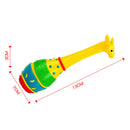 Yellow Giraffe Sand Hammer Maraca Percussion Instrument Toy For Baby Toddler