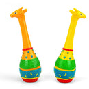 Yellow Giraffe Sand Hammer Maraca Percussion Instrument Toy For Baby Toddler