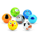 Cute Inertia Nodding Tumbler Animal Doll Wiggle & Crawl Rustling Ball Toy Ring Bell Crawling Early Educational - frog