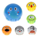 Cute Inertia Nodding Tumbler Animal Doll Wiggle & Crawl Rustling Ball Toy Ring Bell Crawling Early Educational - frog