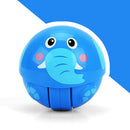 Cute Inertia Nodding Tumbler Animal Doll Wiggle & Crawl Rustling Ball Toy Ring Bell Crawling Early Educational - elephant