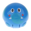 Cute Inertia Nodding Tumbler Animal Doll Wiggle & Crawl Rustling Ball Toy Ring Bell Crawling Early Educational - elephant