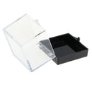 3x3x3.5cm Transparent Dustproof Display Case with Balck Base For Rock & Mineral Collection