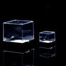 3x3x3.5cm Transparent Dustproof Display Case with Balck Base For Rock & Mineral Collection