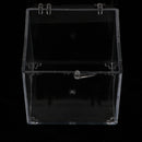 3x3x3.5cm Transparent Dustproof Display Case with Balck Base For Rock & Mineral Collection