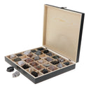 Rock & Mineral Collection - Igneous Rock Set Geology Specimens Earth Science Educational - Wooden Box Of 30 pieces Assorted Magmatic Rocks