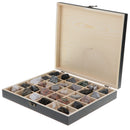 Rock & Mineral Collection - Igneous Rock Set Geology Specimens Earth Science Educational - Wooden Box Of 30 pieces Assorted Magmatic Rocks