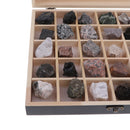 Rock & Mineral Collection - Igneous Rock Set Geology Specimens Earth Science Educational - Wooden Box Of 30 pieces Assorted Magmatic Rocks