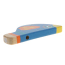 Creative Coloured Drawing Blue Bird Whistle Wooden Musical Toy for Kid