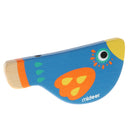 Creative Coloured Drawing Blue Bird Whistle Wooden Musical Toy for Kid