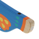 Creative Coloured Drawing Blue Bird Whistle Wooden Musical Toy for Kid