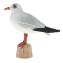 3 Inch Plastic Black-headed Gull Wild Animal Figurine Toy for Kids Toddlers, Kids Birthday Christmas Gift Home Desk Decor