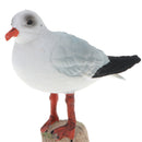 3 Inch Plastic Black-headed Gull Wild Animal Figurine Toy for Kids Toddlers, Kids Birthday Christmas Gift Home Desk Decor
