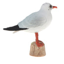 3 Inch Plastic Black-headed Gull Wild Animal Figurine Toy for Kids Toddlers, Kids Birthday Christmas Gift Home Desk Decor