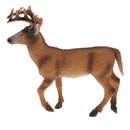 6.9 Inch Plastic White-tailed Deer Wild Animal Figurine Toy for Kids Toddlers, Kids Birthday Christmas Gift Home Desk Decor