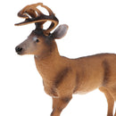 6.9 Inch Plastic White-tailed Deer Wild Animal Figurine Toy for Kids Toddlers, Kids Birthday Christmas Gift Home Desk Decor