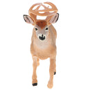 6.9 Inch Yellow White-tailed Deer Wild Animal Figurine Toy for Kids Toddlers, Kids Birthday Christmas Gift Home Desk Decor