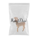 6.9 Inch Yellow White-tailed Deer Wild Animal Figurine Toy for Kids Toddlers, Kids Birthday Christmas Gift Home Desk Decor