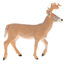 6.9 Inch Yellow White-tailed Deer Wild Animal Figurine Toy for Kids Toddlers, Kids Birthday Christmas Gift Home Desk Decor