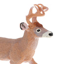 6.9 Inch Yellow White-tailed Deer Wild Animal Figurine Toy for Kids Toddlers, Kids Birthday Christmas Gift Home Desk Decor