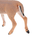 6.9 Inch Yellow White-tailed Deer Wild Animal Figurine Toy for Kids Toddlers, Kids Birthday Christmas Gift Home Desk Decor