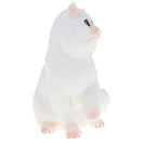 Plastic Realistic Persian Cat Action Figure Kitten Pet Model Wildlife Jungle Animals Playset Eduactional Kids Child Toys Collectibles - White