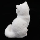 Plastic Realistic Persian Cat Action Figure Kitten Pet Model Wildlife Jungle Animals Playset Eduactional Kids Child Toys Collectibles - White