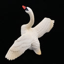 White Plastic Swan Animal Figurine Toy for Kids Toddlers, Children Birthday Christmas Gift Home Decor