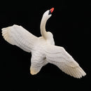 White Plastic Swan Animal Figurine Toy for Kids Toddlers, Children Birthday Christmas Gift Home Decor