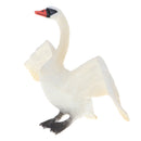 White Plastic Swan Animal Figurine Toy for Kids Toddlers, Children Birthday Christmas Gift Home Decor