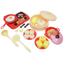 18-piece Kitchen Pretend Play Breakfast Cooking Set Educational Toy For Kids