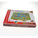 Kids Baby Developmental Wooden Magnetic Fishing Game Puzzles Set Color & Shape Cognition Toy