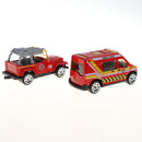 6 Pieces Kids Toy Model Alloy Diecast Car 1:64 Vehicle Model Set Collection Gift - Fire Trucks