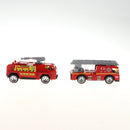 6 Pieces Kids Toy Model Alloy Diecast Car 1:64 Vehicle Model Set Collection Gift - Fire Trucks