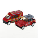 6 Pieces Kids Toy Model Alloy Diecast Car 1:64 Vehicle Model Set Collection Gift - Fire Trucks