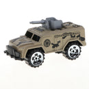 6 Pieces Kids Toy Model Alloy Diecast Car 1:64 Vehicle Model Set Collection Gift - Army Cars