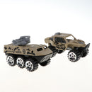 6 Pieces Kids Toy Model Alloy Diecast Car 1:64 Vehicle Model Set Collection Gift - Army Cars