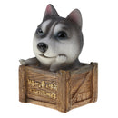 Resin Husky Money Box Money Jar Money Box Piggy Bank Coin Bank , Puppy Dog Figure Kid Toy Statue Pet Model Gift Desktop Decor