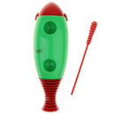 Plastic Fish-Shaped Guiro Hand Percussion For Kids Developmental Musical Instrument Toys Â–Green