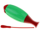 Plastic Fish-Shaped Guiro Hand Percussion For Kids Developmental Musical Instrument Toys Â–Green