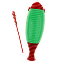 Plastic Fish-Shaped Guiro Hand Percussion For Kids Developmental Musical Instrument Toys Â–Green
