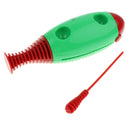 Plastic Fish-Shaped Guiro Hand Percussion For Kids Developmental Musical Instrument Toys Â–Green